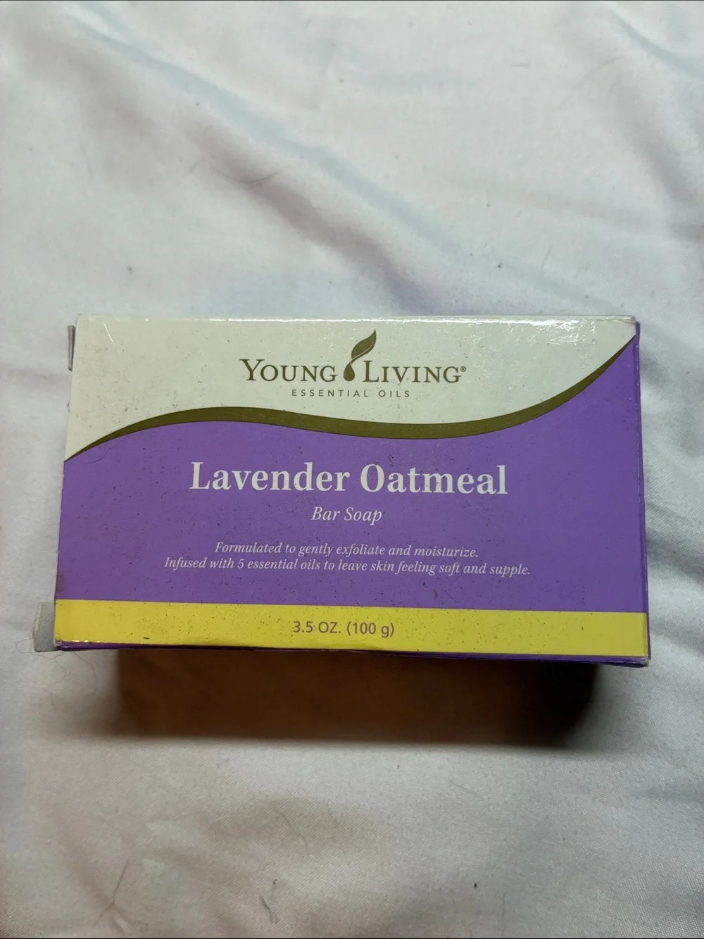Young Living Lavender Oatmeal Bar Soap - Purple and Yellow